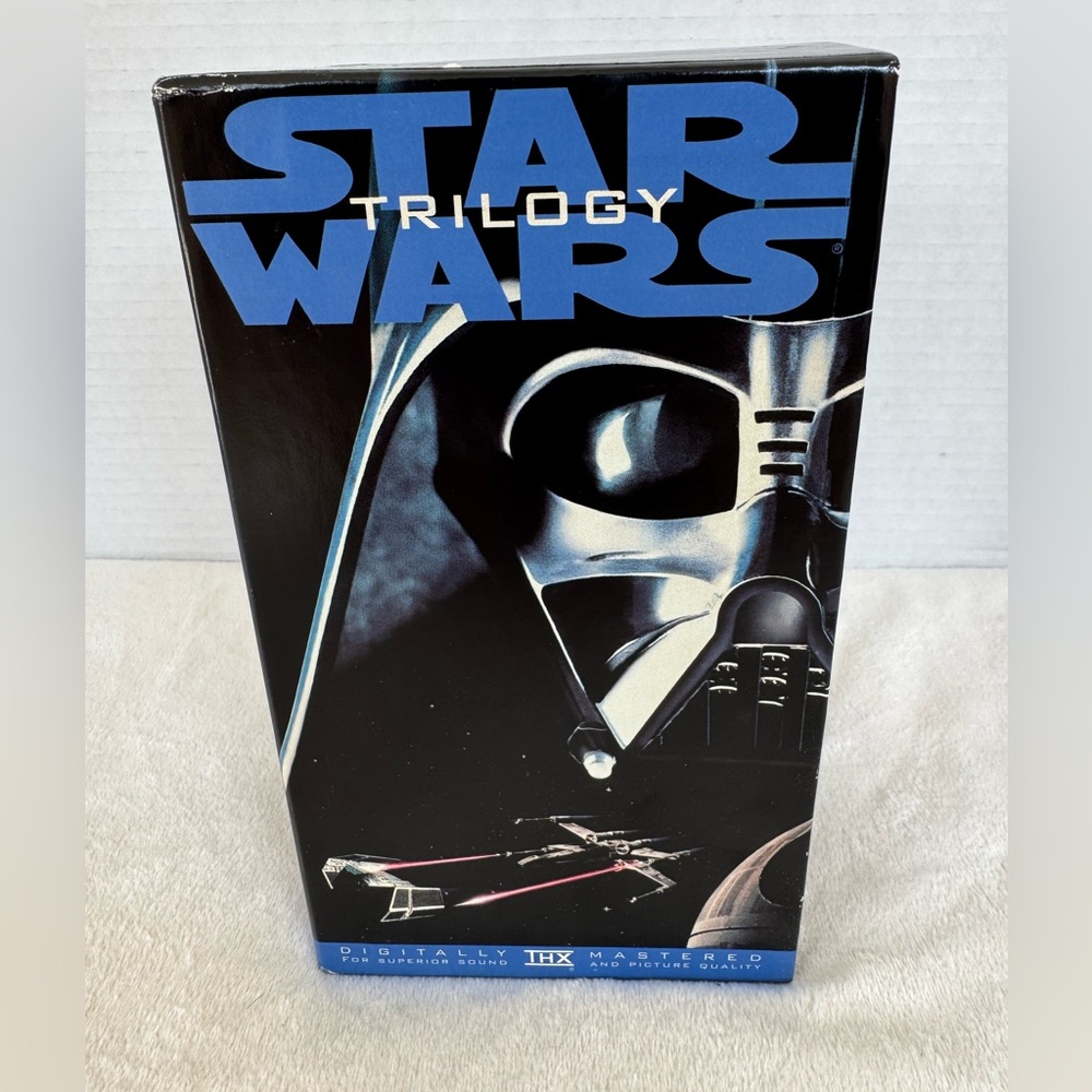 VHS Star Wars Trilogy Empire Strikes Back Return Jedi New Hope Box Set 1995 Vtg